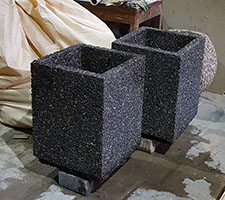 Урна бетонная с каменной крошкой